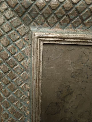Antico dipinto olio su tela raffigurante Popolana abruzzese - Foto 5