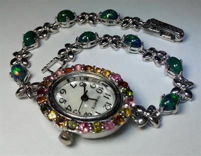 Orologio in Argento 925, quadrante in Madreperla - Foto 4