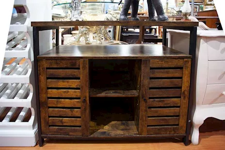 Sottolavabo credenza con ante a persiana - 24884