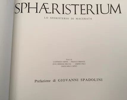Sphaeristerium lo Sferisterio di Macerata - 1989 Nos - Foto 2