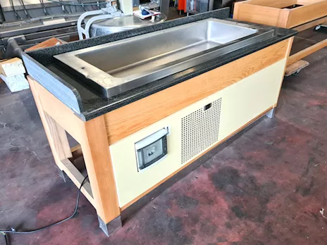 Modulo arredo con piano refrigerato usato