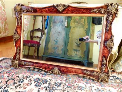 Specchiera antica veneziana '800 tutta originale, tipologia ed - Anteprima 1