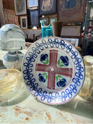 Antico piatto in maiolica, ottimo stato - Foto 2