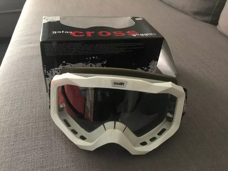 Unik mascherina cross sci nuova, colore bianco - Foto 3