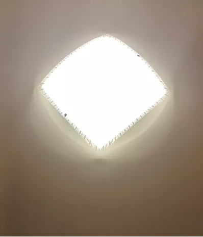 Applique in vetro lavorato a led