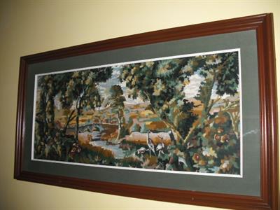 Quadro realizzato in filo tutto lavorato