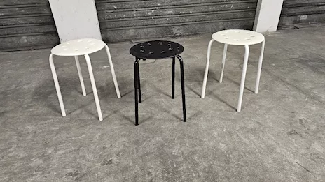 Set 3 sgabelli sedie Ikea marius - Foto 2