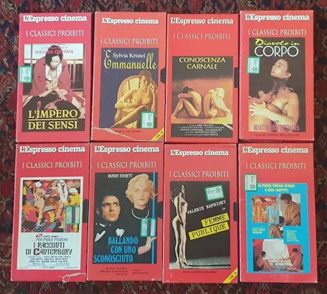 Lotto 8 VHS L'Espresso cinema I classici proibiti Emmanuelle