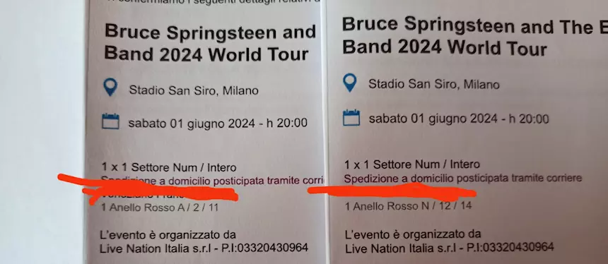Biglietti Springsteen