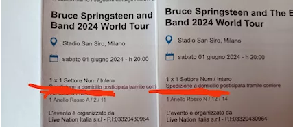 Biglietti Springsteen
