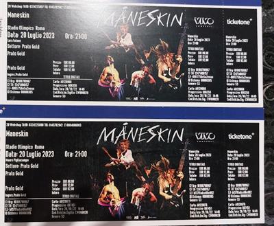 MANESKIN PRATO GOLD 20 LUGLIO 23 ROMA STADIO OLIMPICO