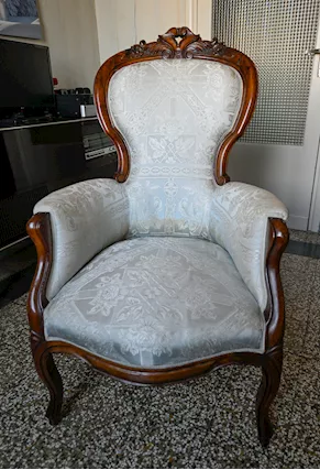Poltroncina stile Luigi Filippo
