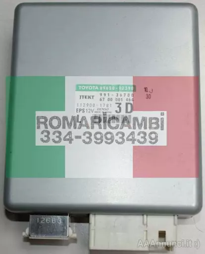 Toyota Auris centralina piantone sterzo 89650-02390