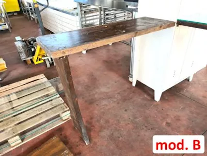 Tavoli legno e vetro usati, mod. B - Foto 5