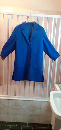 Cappotto donna in lana color blu carta zucchero taglia 48/50, marca PERSONA - Foto 4