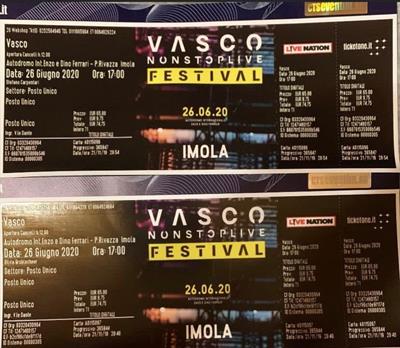 2 biglietto Vasco ad Imola