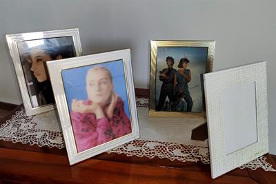 Cornici portafoto metallizzate
