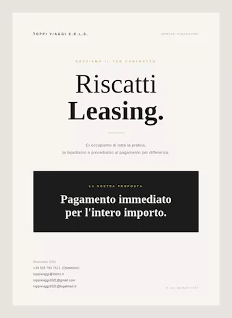 Hai un leasing in scadenza Pensiamo a tutto noi.