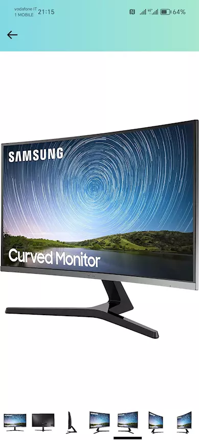 Foto 3Samsung Monitor Marca Monitor modello LC27R500FHRX, colore Nero