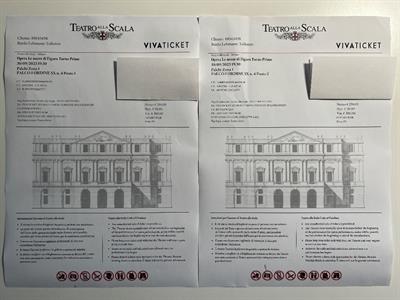 Teatro La Scala - Le Nozze di Figaro - Prima