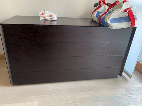 Letto, settimanale e cassettiera, in legno, ottimo stato - Anteprima 5