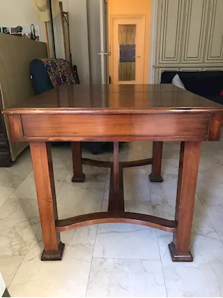 Tavolo da pranzo in legno noce - allungabile - Foto 2