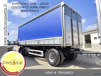Rimorchio Osb - 2000 - cassone centinato - Ribaltab