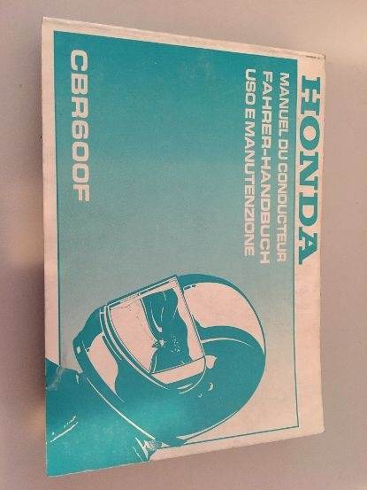 Libretto uso manutenzione x Honda CBR600F del 1989