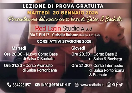 Corsi di salsa e bachata a Cinisello Balsamo - prova gratuita