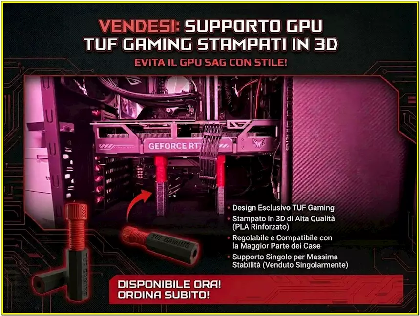 Supporto Scheda Video anti-sag Asus Tuf