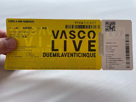 Biglietto Vasco Napoli 16/06/25 Curva