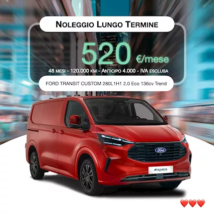 Noleggio vendita furgoni patente B