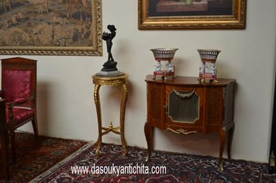 Servante stile Luigi XV lastronata a marqueterie - Foto 3