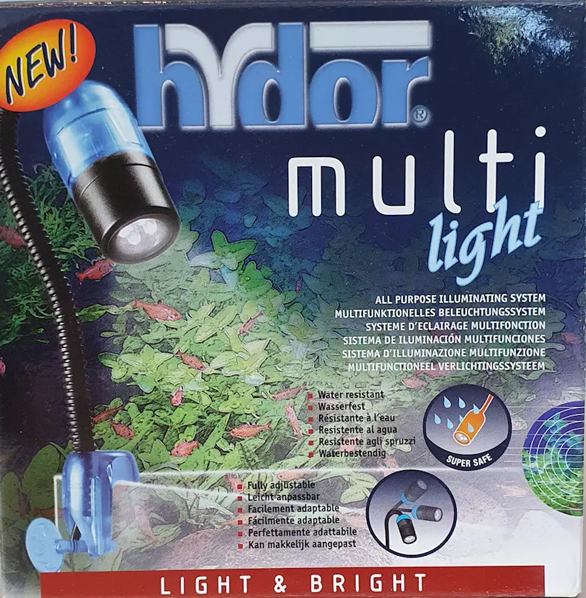 Sistema di illuminazione esterno per l'acquario