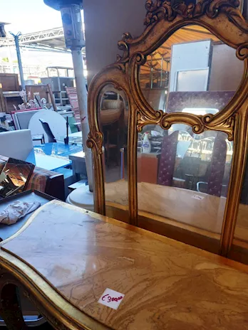 Consolle in legno barocco con specchiera - 24862 - Foto 2