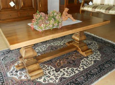 Tavolino salotto in noce