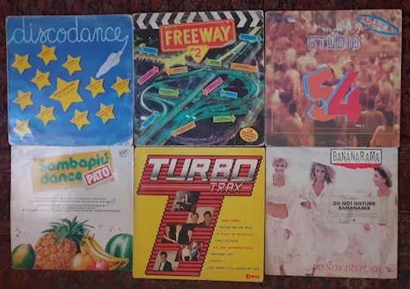 Lotto 6 cover 33 giri Turbo Trax Bananarama Freeway 2 Disco