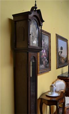 Orologio a colonna anni 60/70 Tempus Fugit Lauris, legno noce - Foto 2