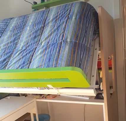 Letto a ponte con scaletta a gradini apribili - Foto 3
