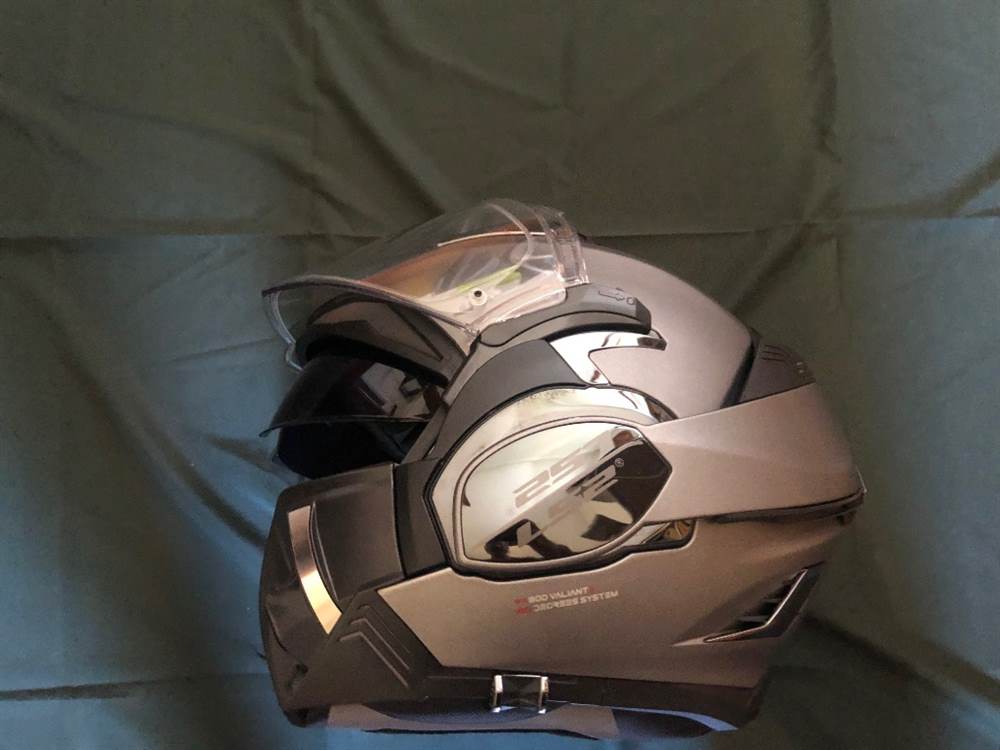 Casco Modulare LS2 FF900 Valiant II nbsp;- Solid Titanium Grey - Foto 7