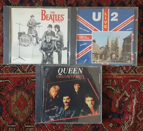 CD The Beatles Story - Queen Greatest Hits - U2 live Bologna