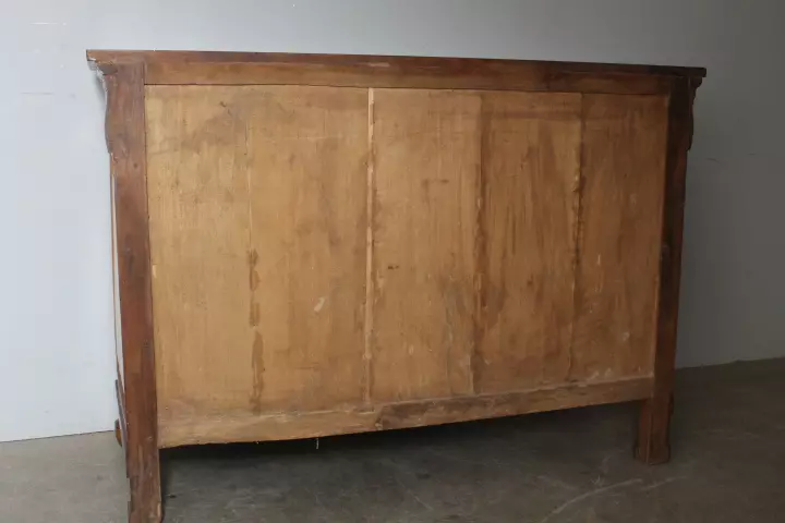 Antico comò cassettone cappuccino Carlo X 1820 in noce - Foto 6