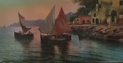 Quadro dipinto olio su tela (Piero Calandra)