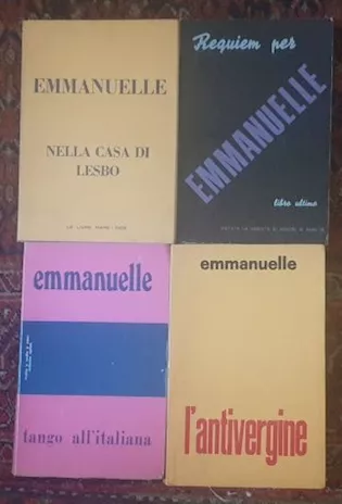 Lotto di 4 volumi serie Emmanuelle anni '60 '70