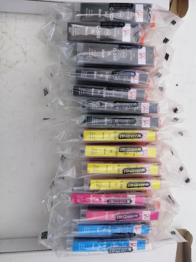 16 cartucce Perfect Print PGI-550 / CLI-551