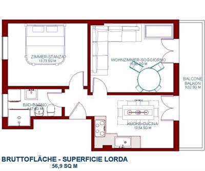 Appartamento zona servita a Bolzano
