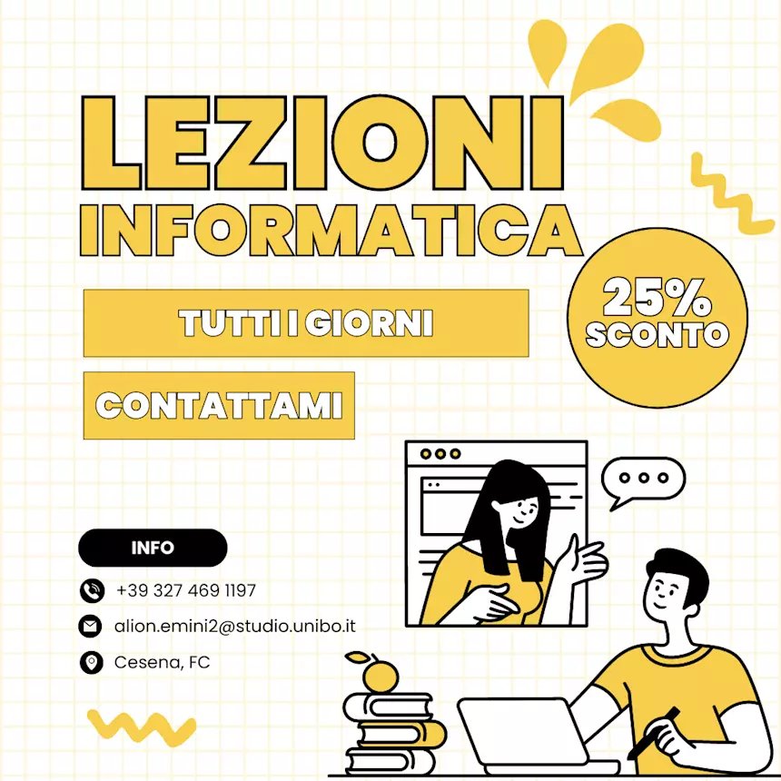 Ripetizione in Informatica per gli studenti universitari e p
