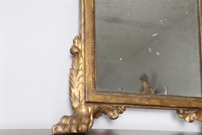 Antica specchiera primo Impero 1820 foglia oro .specchio al, in legno - Foto 3