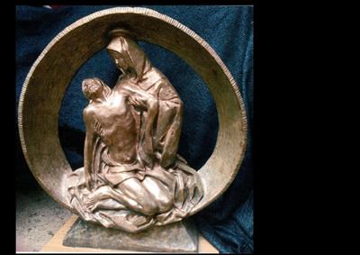 Statua di bronzo cm 98 x 92 firmata - Foto 2