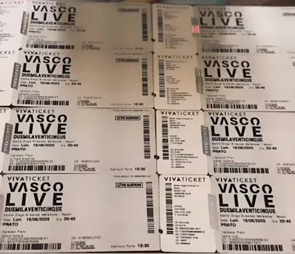 6 biglietti di Vasco rossi a roma